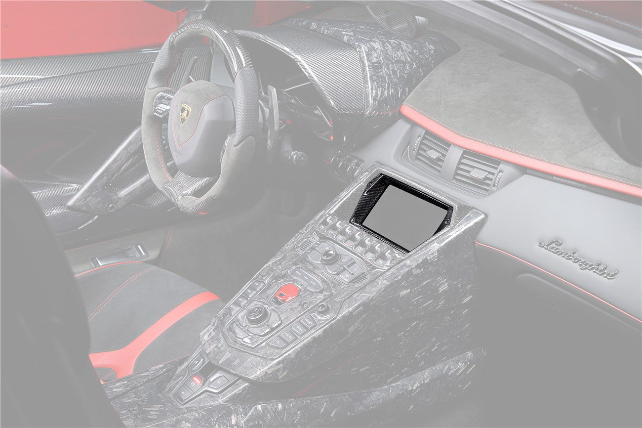 Lamborghini Aventador LP700 LP720 LP750 SV OE Style Carbon Fiber Navigation Screen Inner Trim 2011-2016