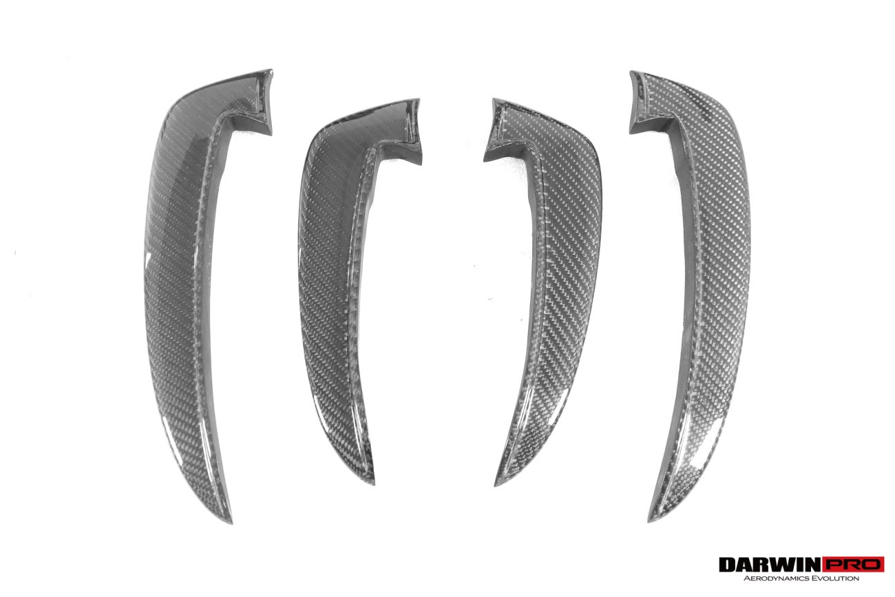 Audi S4 Avant B9.5 BKSS Style Carbon Fiber Front Bumper Canards 2020-2025