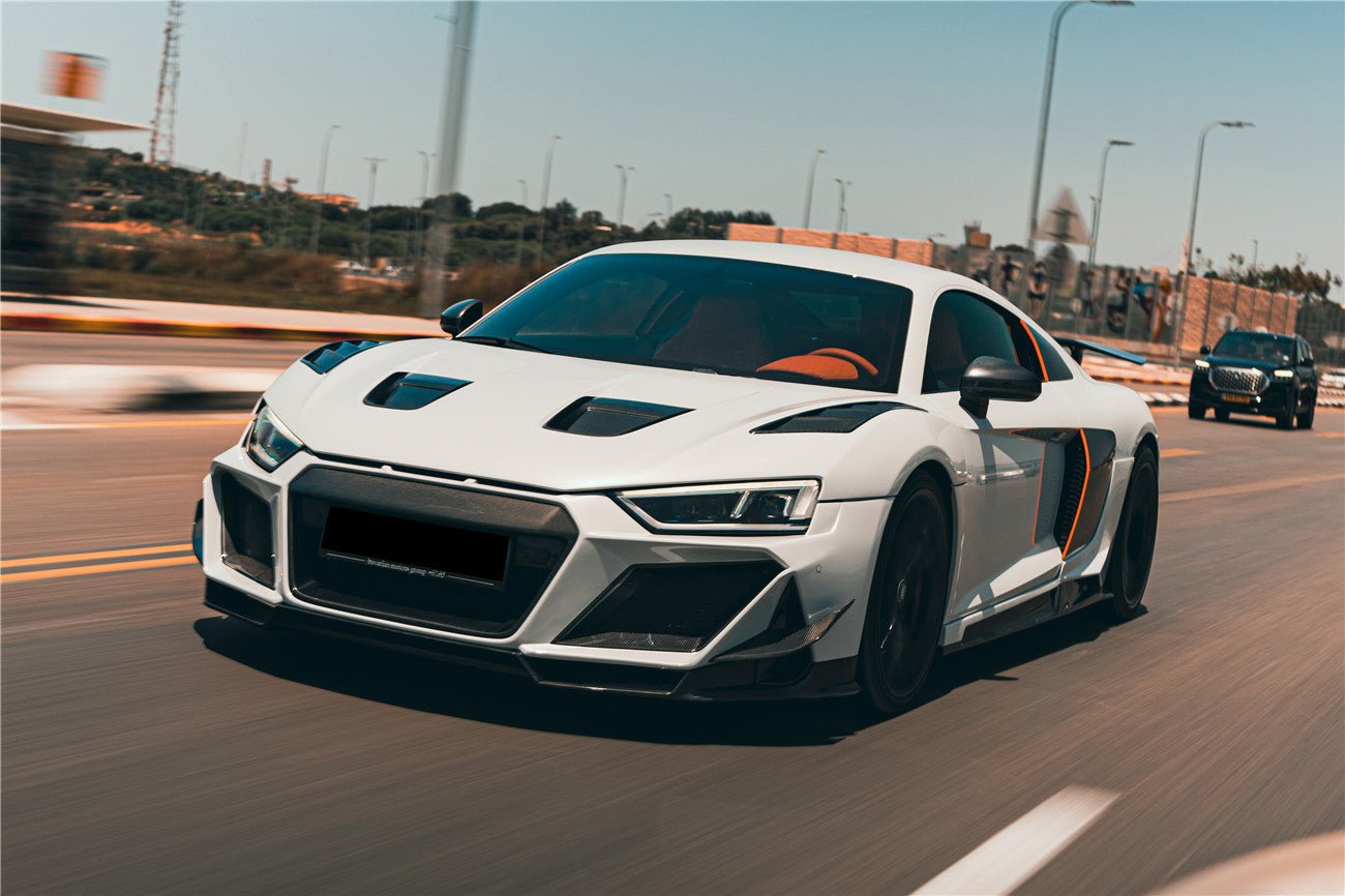 Audi R8 Gen 2 Coupe / Spyder IMPII Partial Carbon Fiber Front Bumper 2016-2025