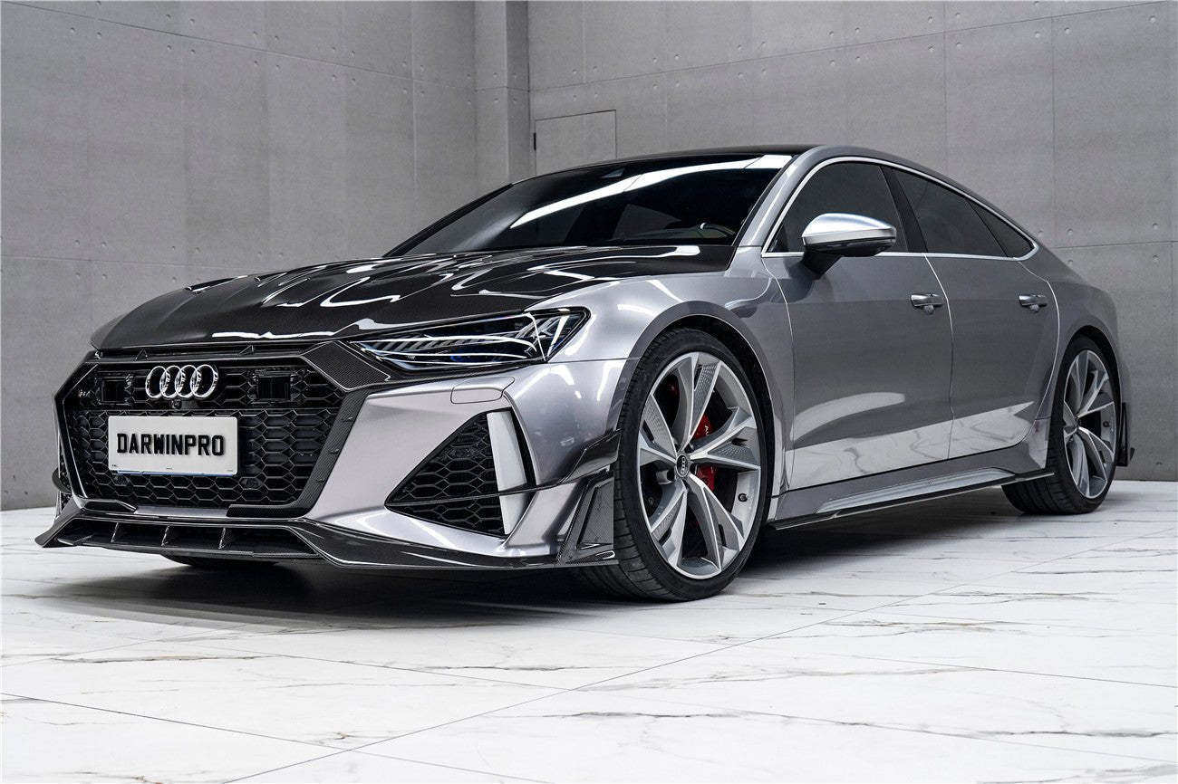 Audi RS6 Avant / RS7 C8 IMP Performance Carbon Fiber Front Bumper Canards 2019+