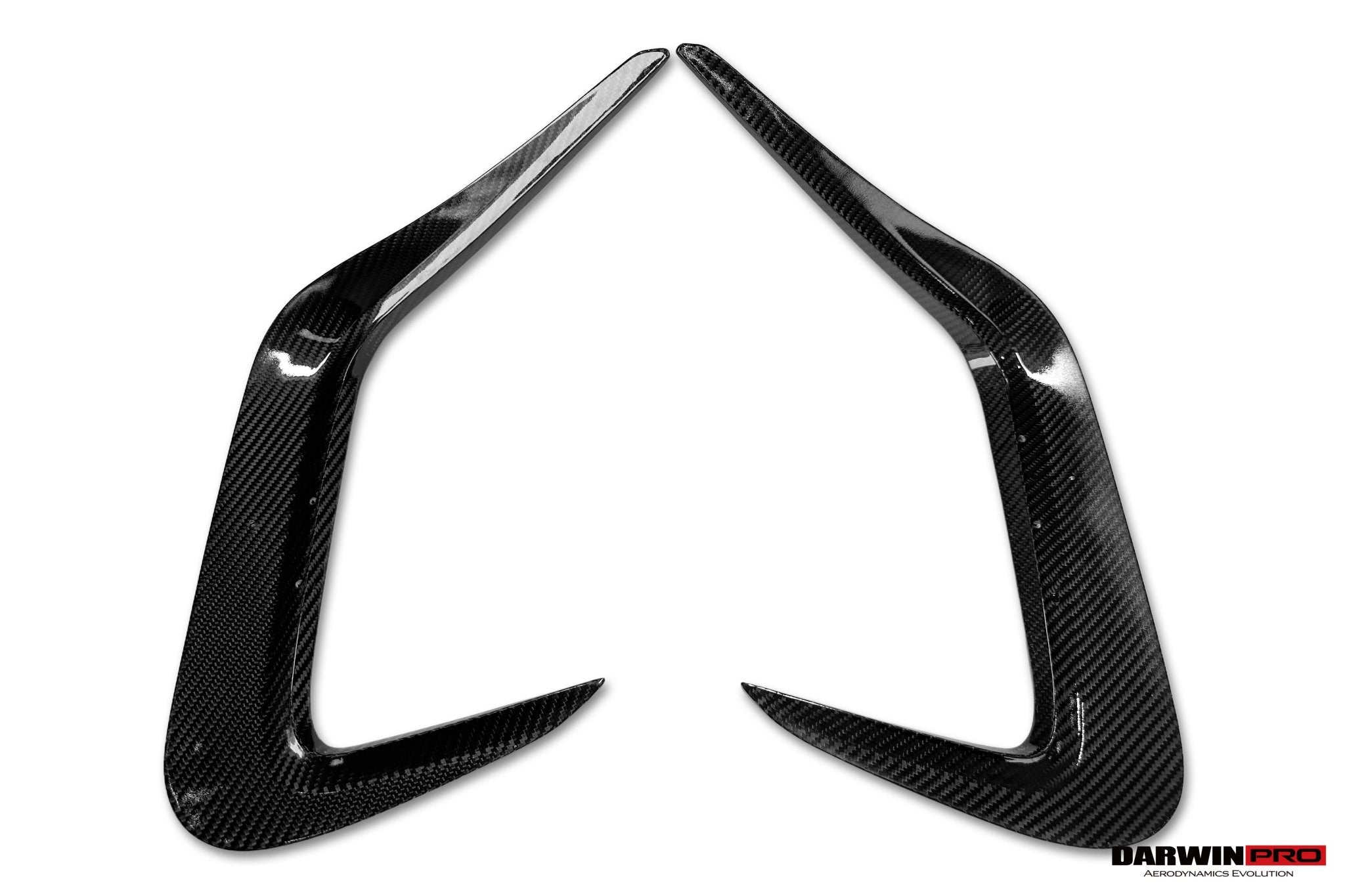 BMW M8 F93 AD Style Autoclave Carbon Fiber Rear Bumper Side Vent Trims 2019-2025