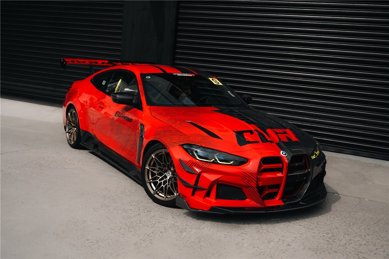 DarwinPRO 2021-UP BMW M4 G82 & G83 BKSSII Style Front Bumper and Front Fender and Side Skirts - DarwinPRO Aerodynamics