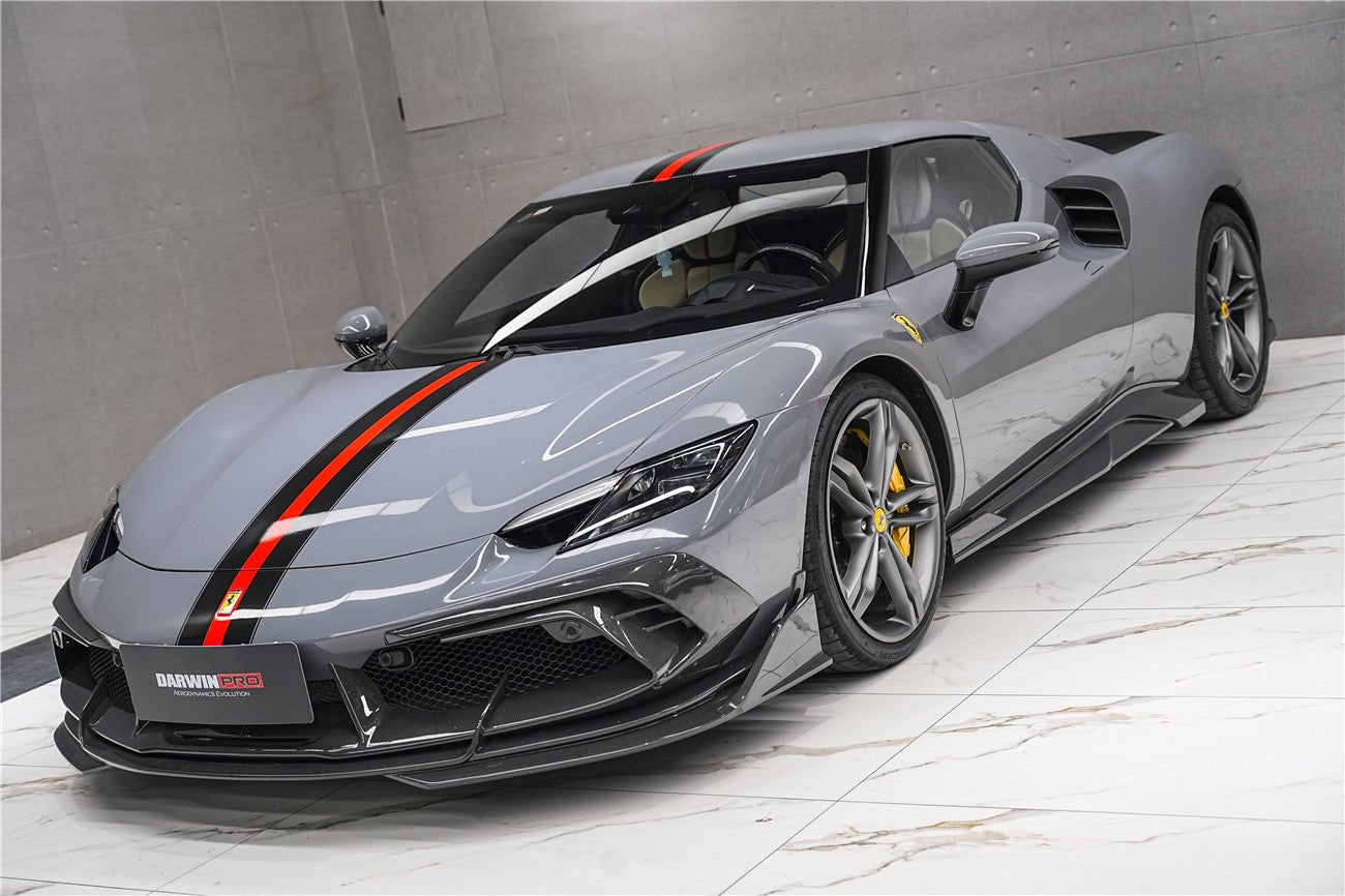 DarwinPRO 2022-2026 Ferrari 296 GTB & GTS Type F171 iMP Style Carbon Fiber Full Kit - DarwinPRO Aerodynamics