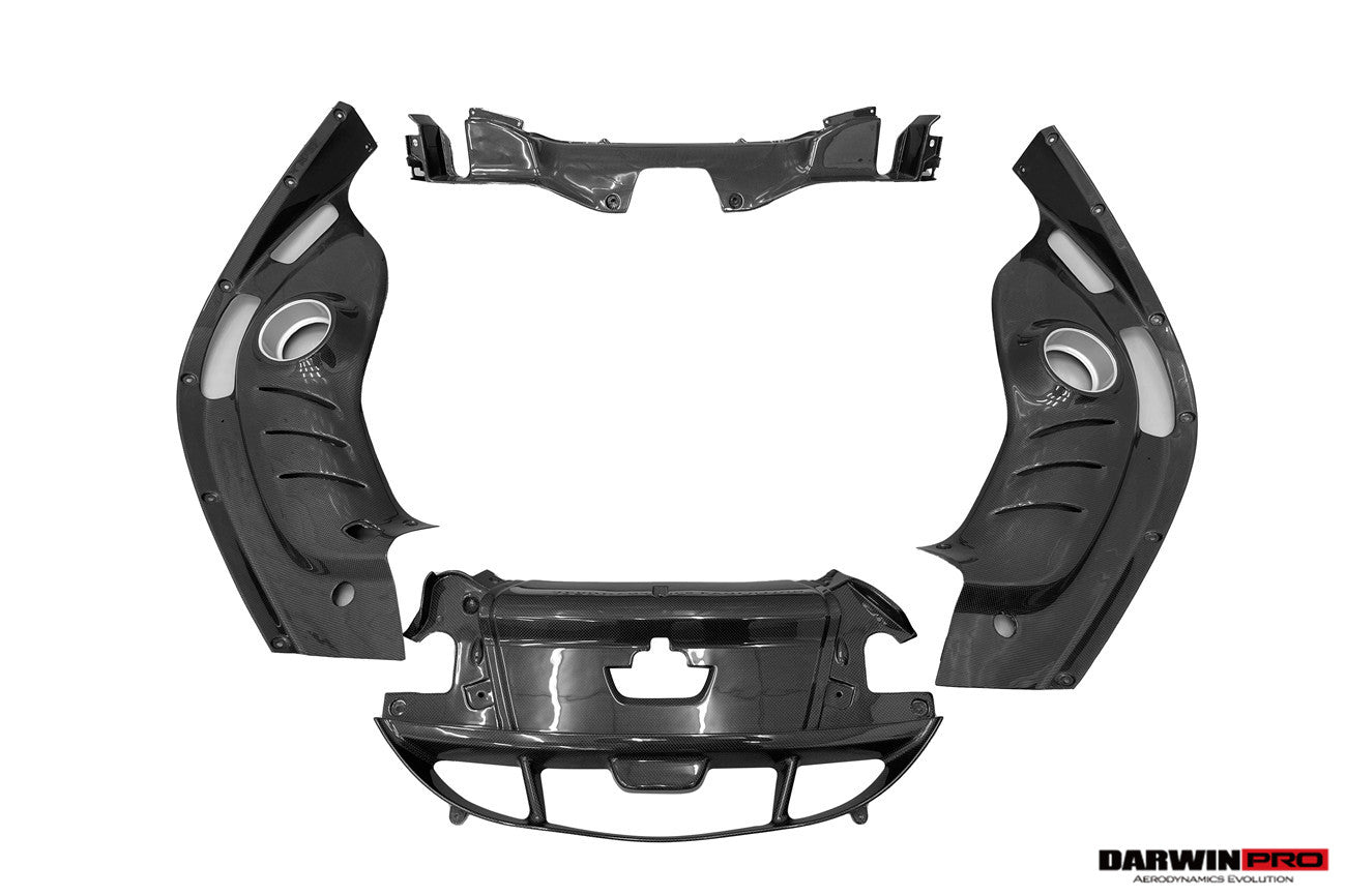 Ferrari 296 F171 OE Style Dry Carbon Fiber Engine Bay Panel Kit 2022-2026