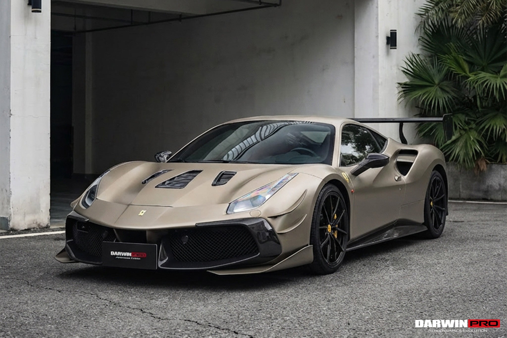 DarwinPRO 2015-2020 Ferrari 488 Challenge Evo Modena Style Hood | Fits GTB, Spider - DarwinPRO Aerodynamics