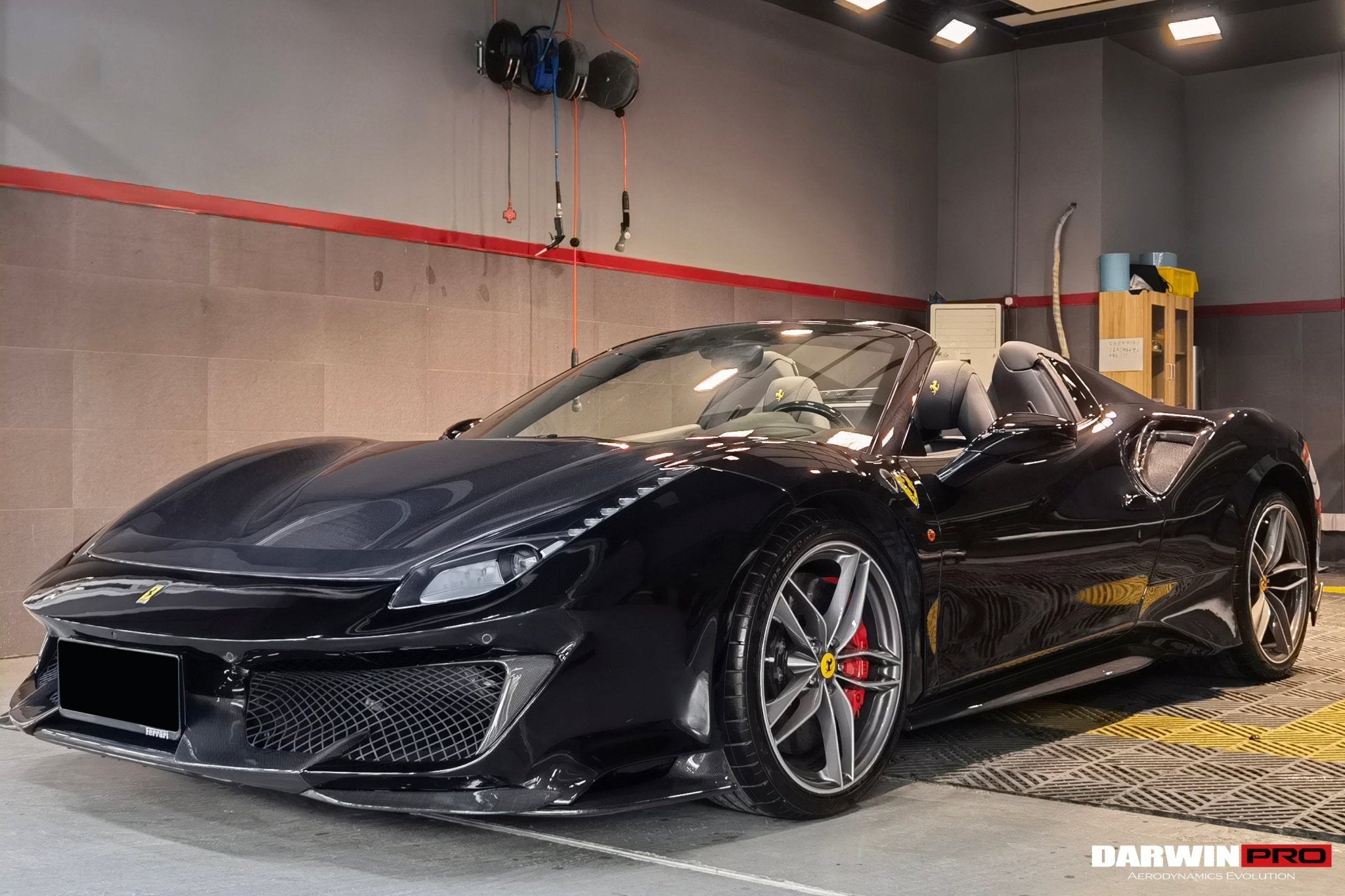 2015-2020 Ferrari 488 GTB | Spider Pista Style Carbon Fiber Quarter Panel Side Scoops