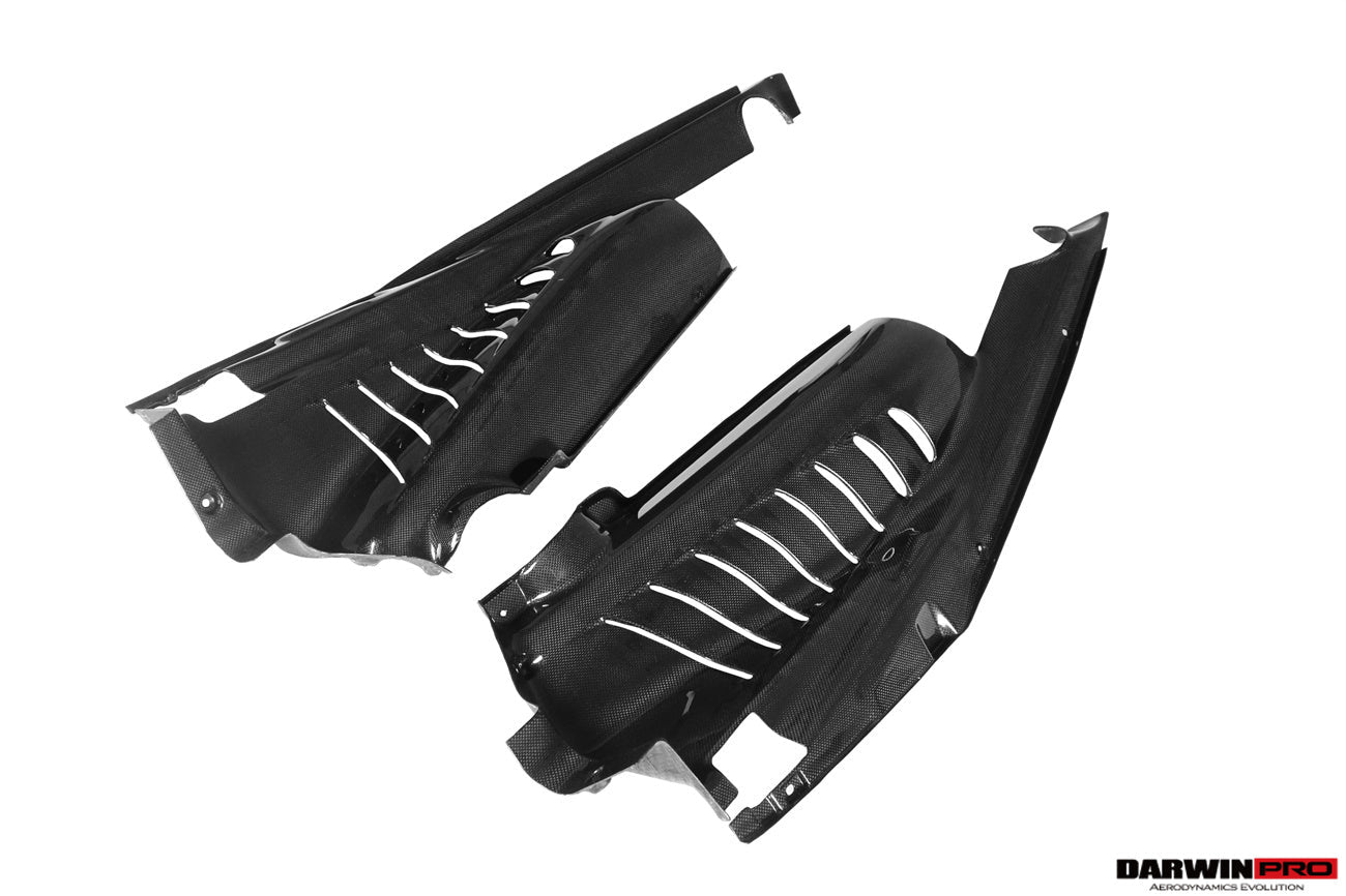 2015 - 2022 Ferrari 488 GTB & Pista & F8 Dry Carbon Fiber Engine Bay Panels With Heat Protection