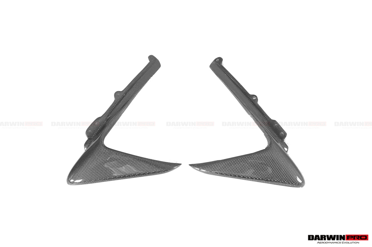Ferrari 488 Pista Carbon Fiber Front Bumper Vent Canards 2018-2020