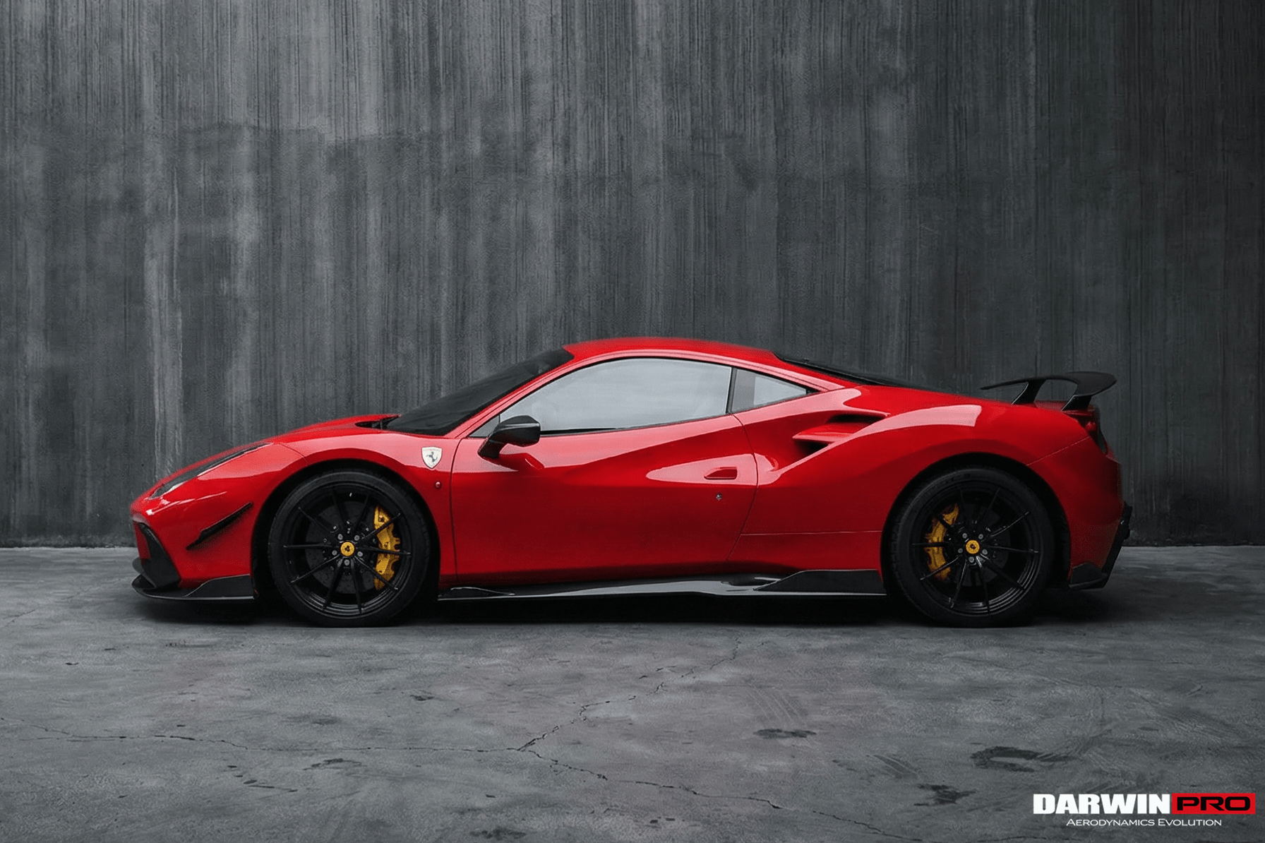 2015-2020 Ferrari 488 GTB & Spider iMP-Performance Carbon Fiber Front Bumper Canards - DarwinPRO Aerodynamics