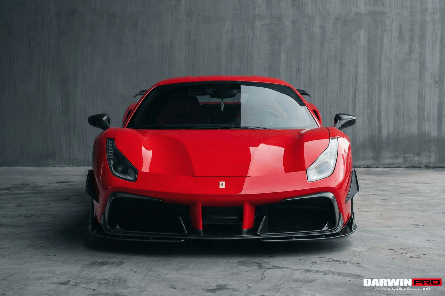2015-2020 Ferrari 488 GTB & Spider iMP-Performance Carbon Fiber Front Bumper Canards - DarwinPRO Aerodynamics