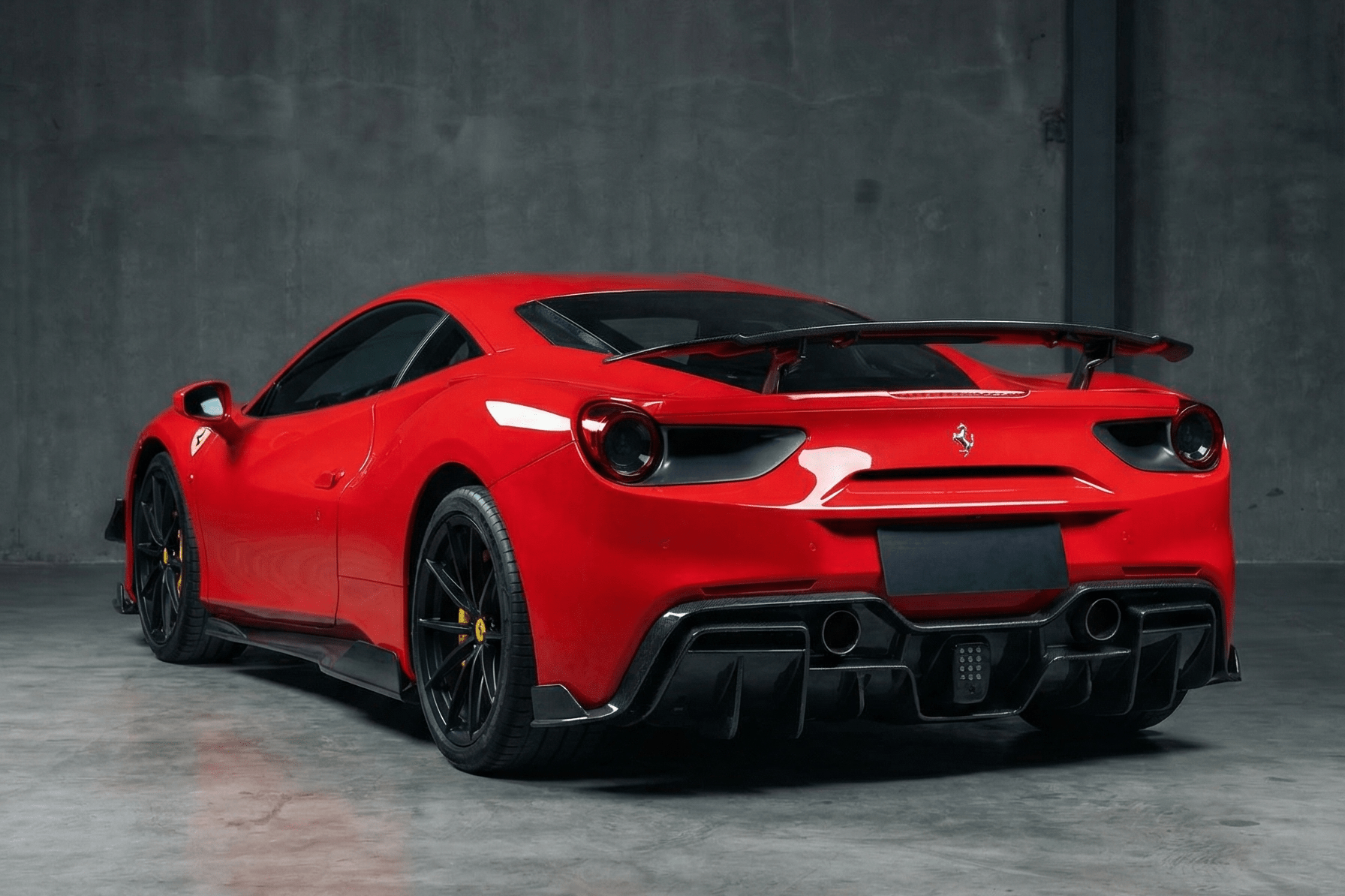 DarwinPRO 2015-2020 Ferrari 488 GTB iMP-Performance Carbon Fiber Trunk Spoiler Wing - DarwinPRO Aerodynamics