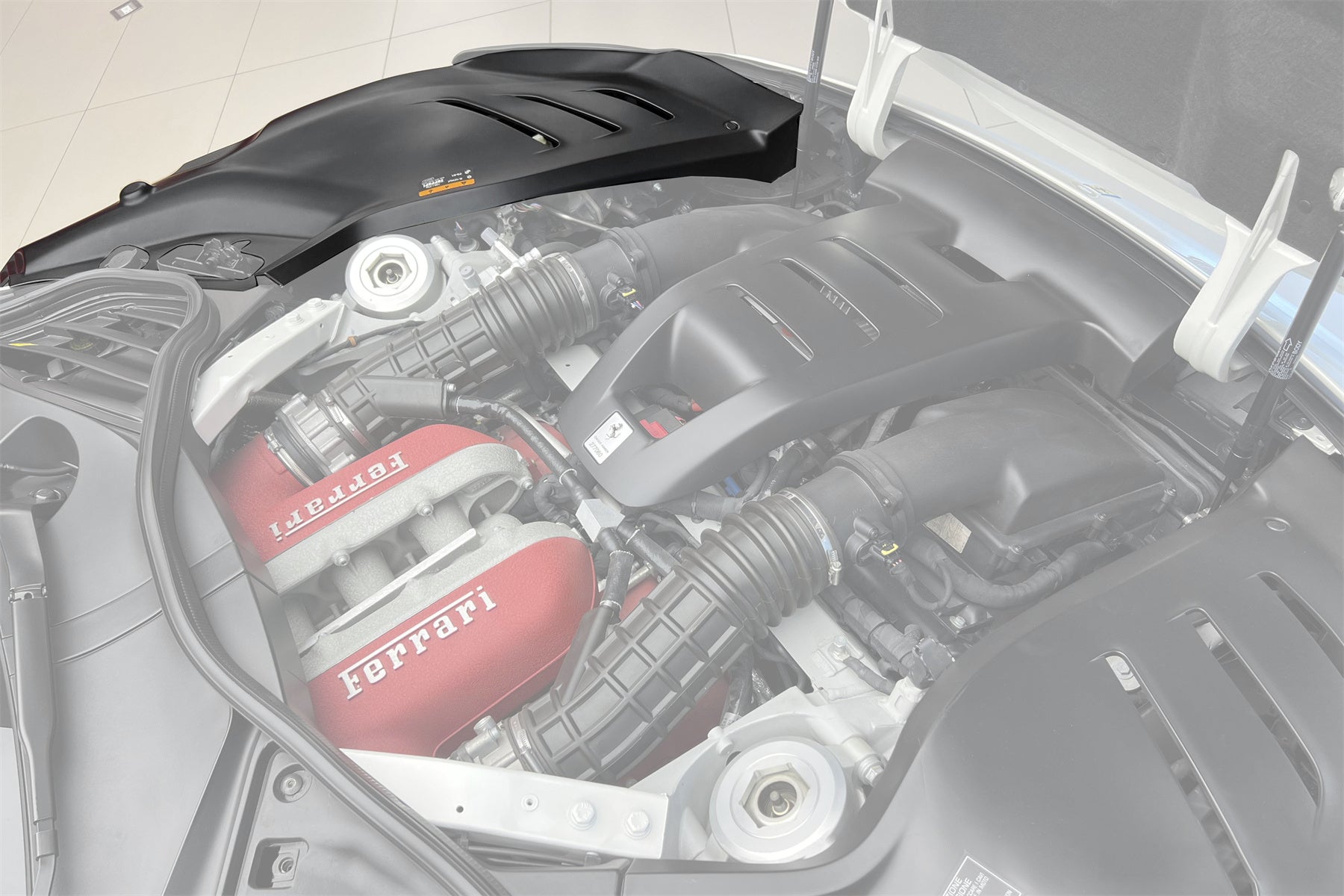 2023 - 2025 Ferrari Purosangue FUV Type F175 OEM Style Dry Carbon Fiber Inner Engine Cover (1PCS)