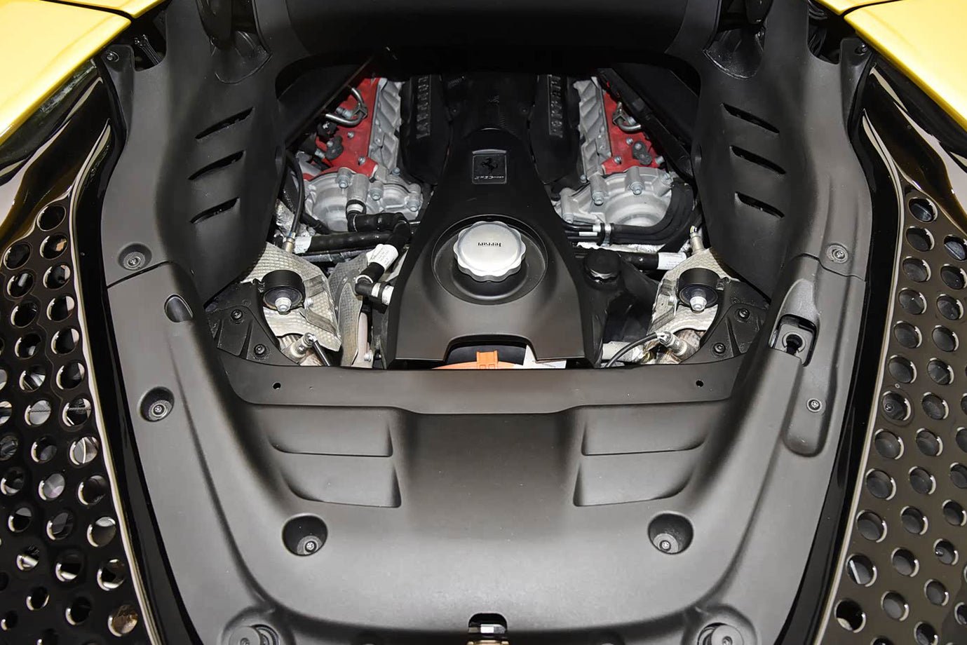 2021-UP Ferrari SF90 Spider OE Style Autoclave Carbon Fiber Engine Bay Interior - DarwinPRO Aerodynamics
