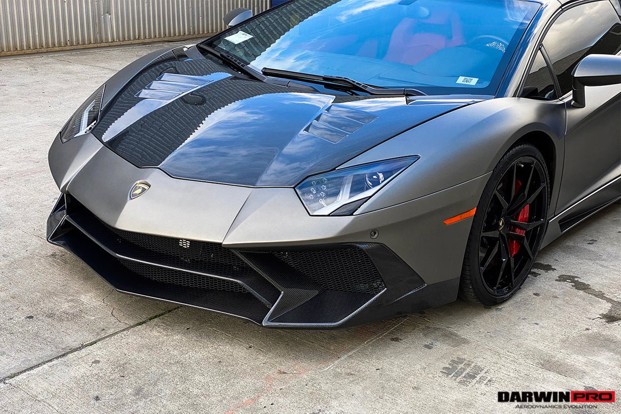 2011-2021 Lamborghini Aventador LP700 LP740 Coupe Roadster BKSS Style Hood - DarwinPRO Aerodynamics