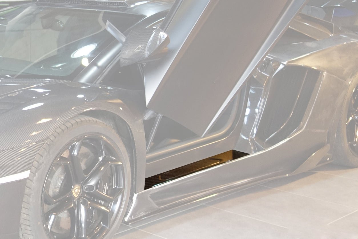 Lamborghini Aventador LP700 Coupe Carbon Fiber Door Sill Plate Caps 2011-2016