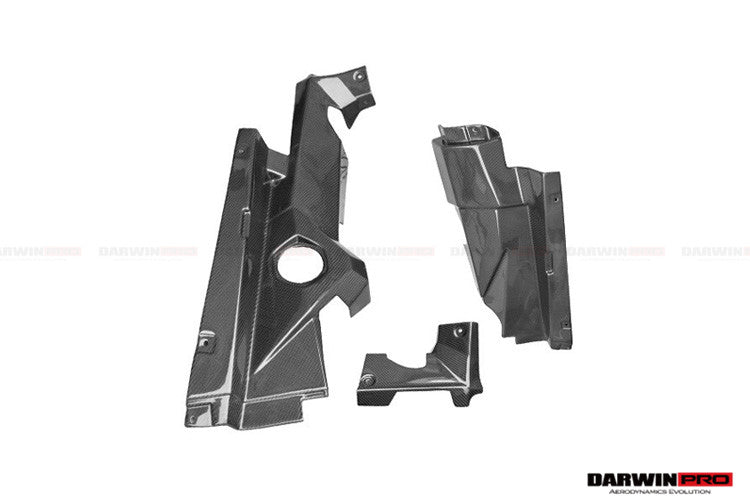 2011-2016 Lamborghini Aventador LP700 Coupe Carbon Fiber Engine Bay side Panels Land R Covers Repalcement