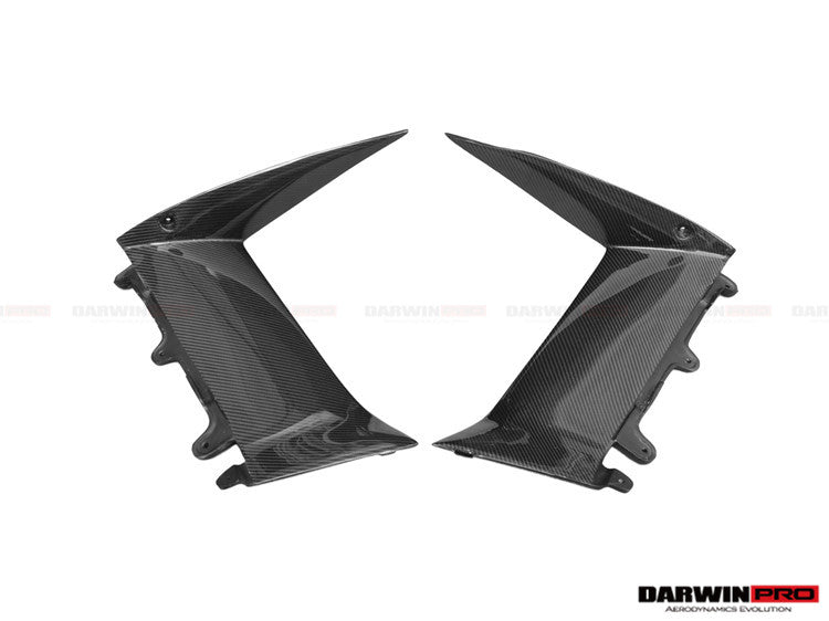 Lamborghini Aventador LP700 BKSS Style Carbon Fiber Quarter Panel Side Vent Covers 2011-2016