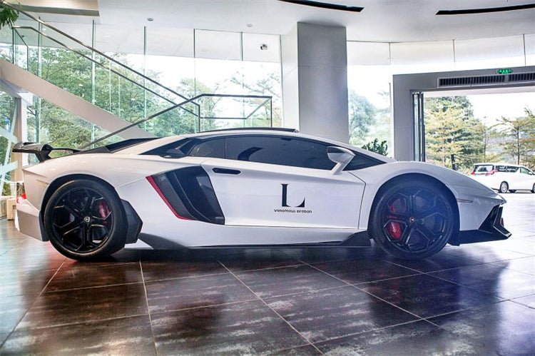 Lamborghini Aventador LP700 LP720 BKSS Style Carbon Fiber Side Skirt Underboards 2011-2016