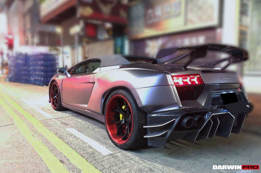 2004-2008 Lamborghini Gallardo IRON Style Rear Bumper - DarwinPRO Aerodynamics