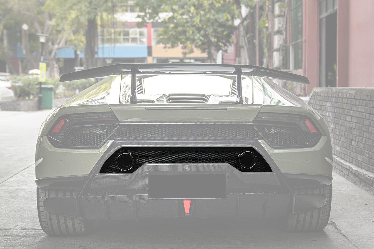 2017-2020 Lamborghini Huracan Performante Dry Carbon Rear Bumper Exhaust Grille - DarwinPRO Aerodynamics