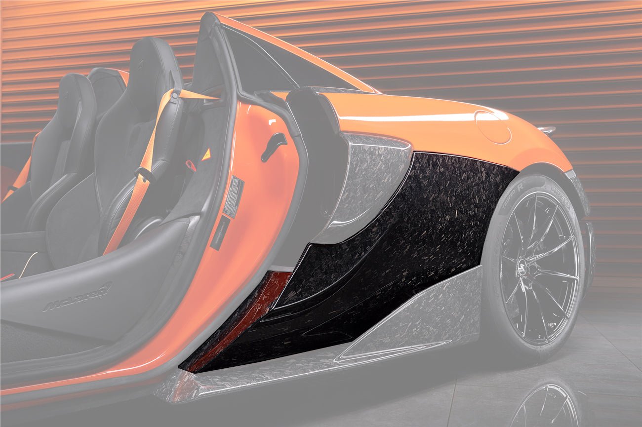 McLaren 600LT Carbon Fiber Quarter Panel Rear Side Skirts 2018-2021