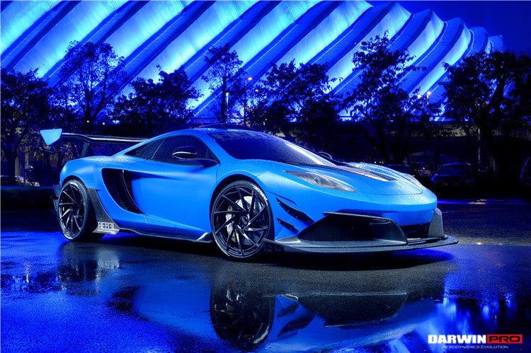 2011-2014 McLaren MP4 12C Rebel Performance Style Partial Carbon Fiber Front Bumper With Lip - DarwinPRO Aerodynamics