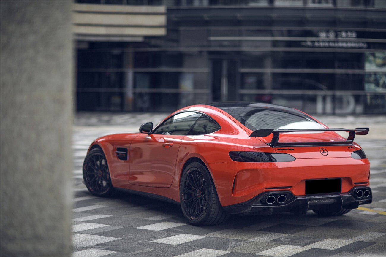 2015-2016 Mercedes Benz AMG GT GTS IMP Performance Partial Carbon Fiber Rear Bumper with Diffuser - DarwinPRO Aerodynamics