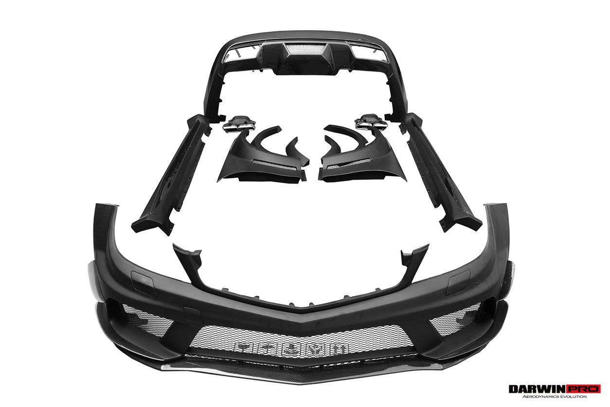 2012 - 2014 Mercedes Benz W204 C Class Sedan BKSS Style Wide Full Body Kit