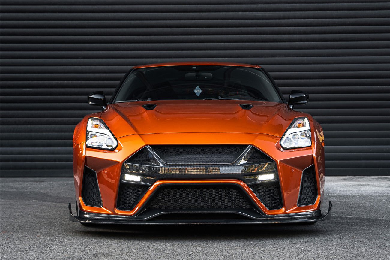 DarwinPRO 2008-2023 Nissan GTR R35 CBA DBA EBA BKSSII Style Front Bumper - DarwinPRO Aerodynamics