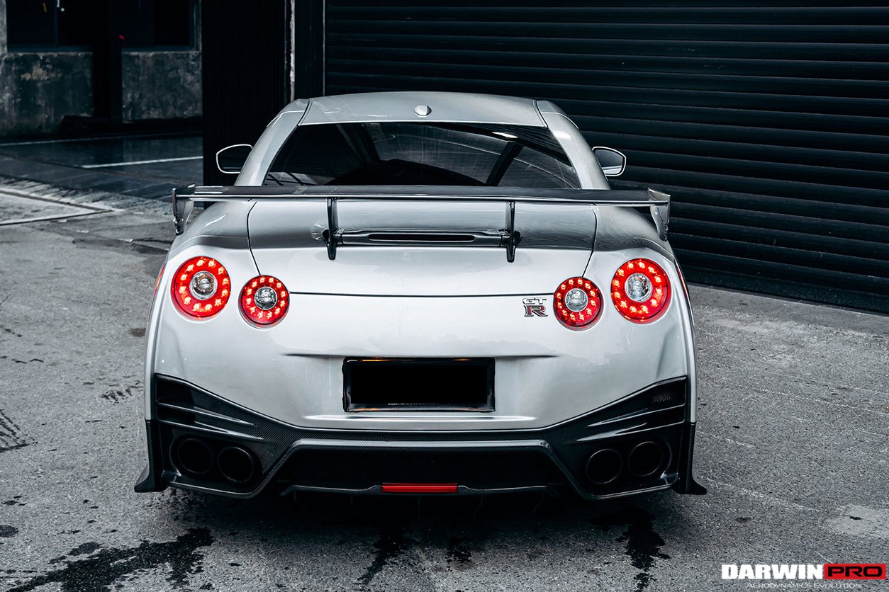 DarwinPRO 2008-2023 Nissan GTR R35 CBA DBA EBA NSM Style Partial Carbon Fiber Rear Bumper - DarwinPRO Aerodynamics