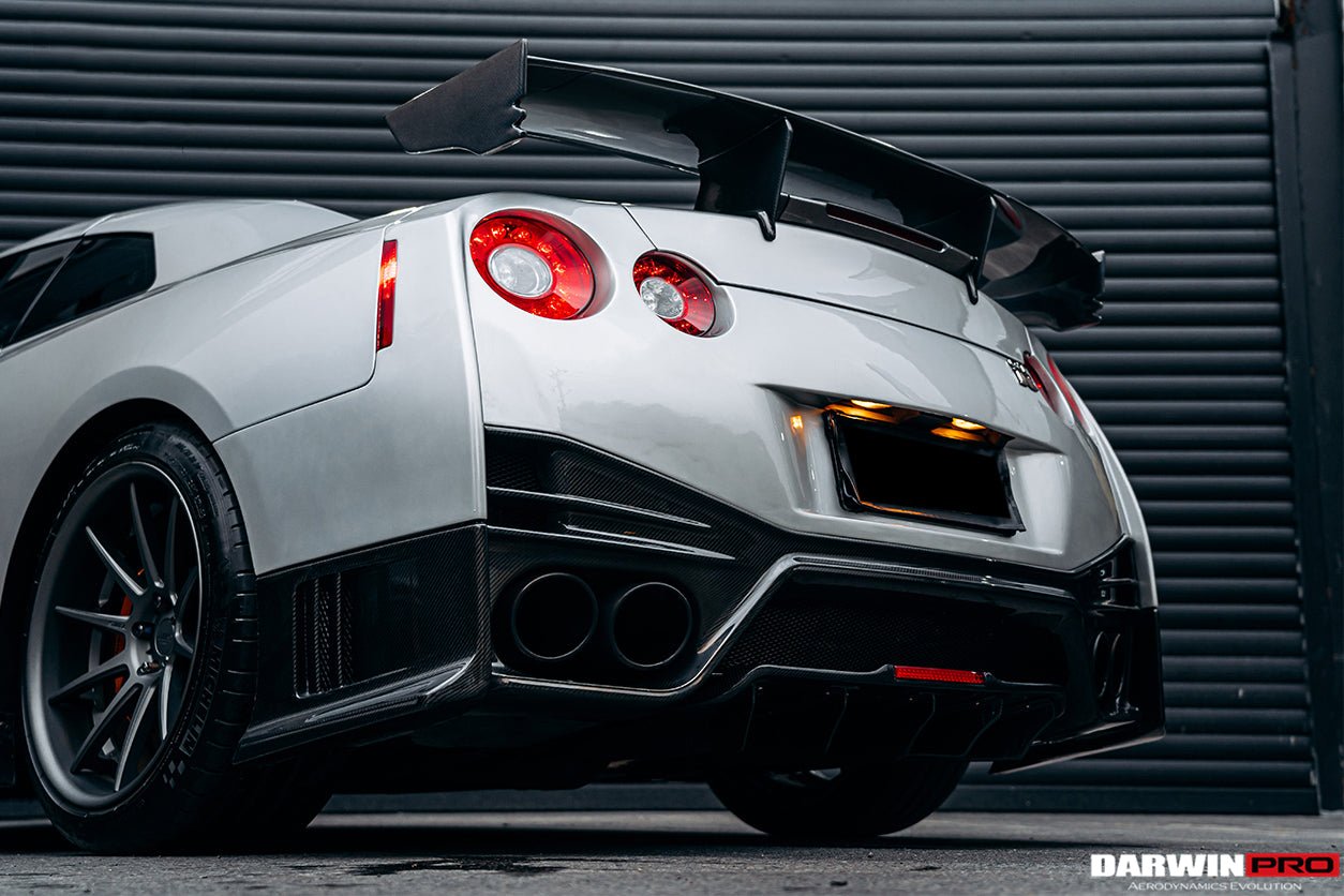 DarwinPRO 2008-2023 Nissan GTR R35 CBA DBA EBA NSM Style Partial Carbon Fiber Rear Bumper - DarwinPRO Aerodynamics