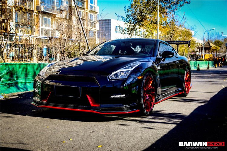 Nissan GT-R R35 CBA DBA Ver15 NSM Style Partial Carbon Fiber Front Bumper 2008-2016