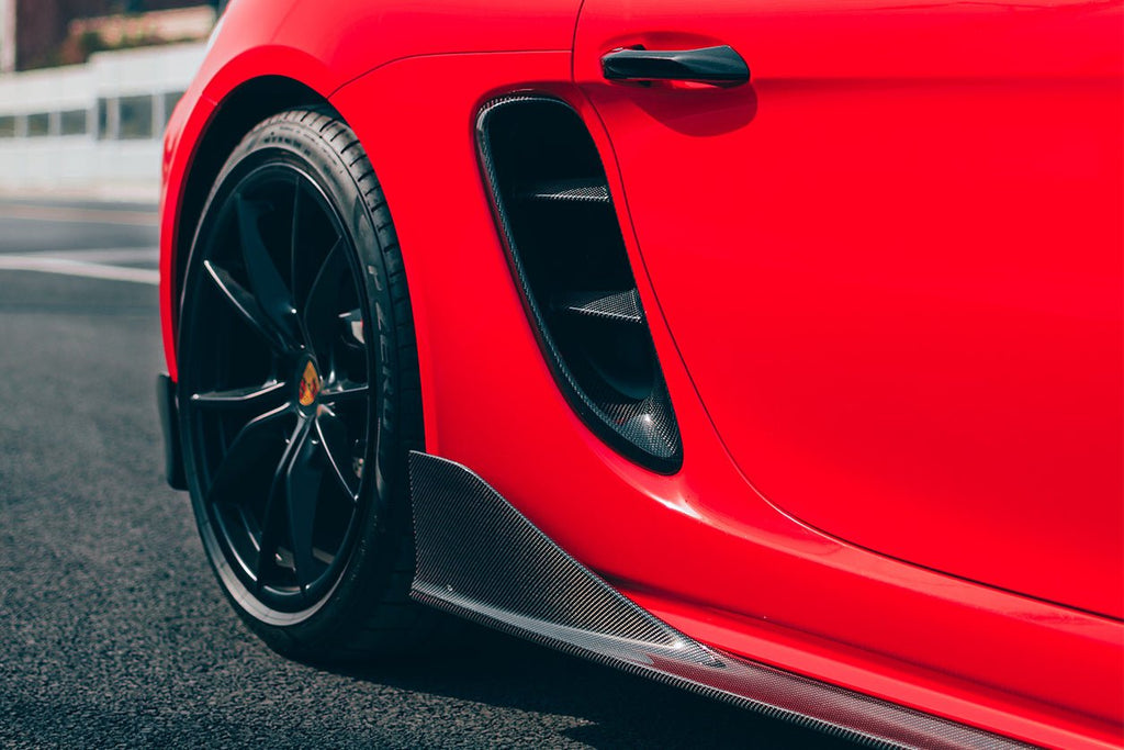 Porsche 718 Cayman Boxster 982 Carbon Fiber Side Air Vents 2016