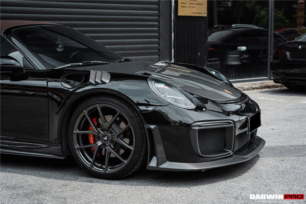 2012-2015 Porsche 911 991.1 Carrera S Targa 4 4S GT2RS Style Partial Carbon Fiber Fender - DarwinPRO Aerodynamics