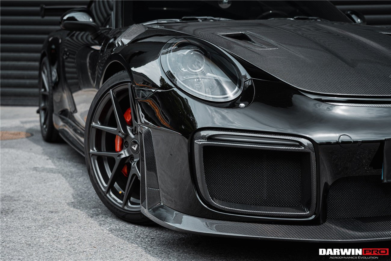 DarwinPRO 2012-2019 Porsche 991 Carrera S & Targa 4 & 4s GT2RS Style Carbon Fiber Hood - DarwinPRO Aerodynamics