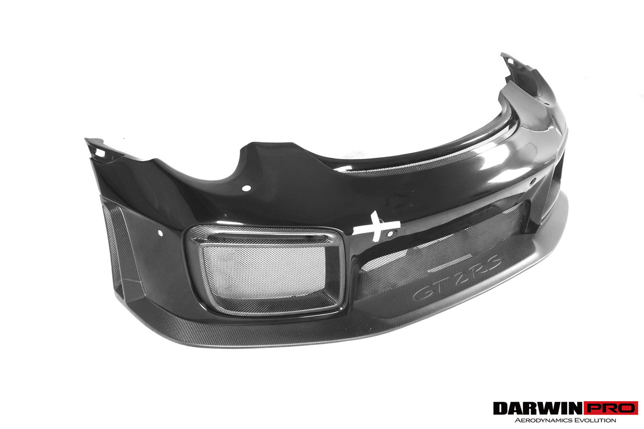 Porsche 911 991.2 Carrera Targa GT2RS Style Partial Carbon Fiber Front Bumper 2016-2019