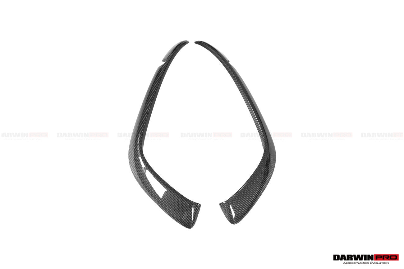 Porsche 911 992 BKSSII Style Carbon Fiber Rear Bumper Vent Trims 2019-2024