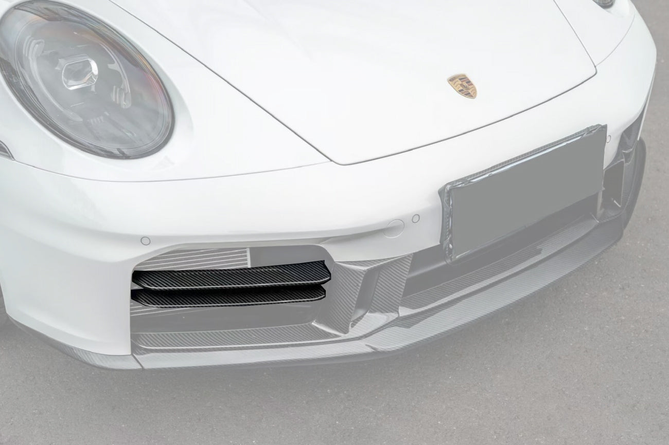 Porsche 911 992.2 Sport Design OE Style Front Bumper Air Vent Trims 2024-Up