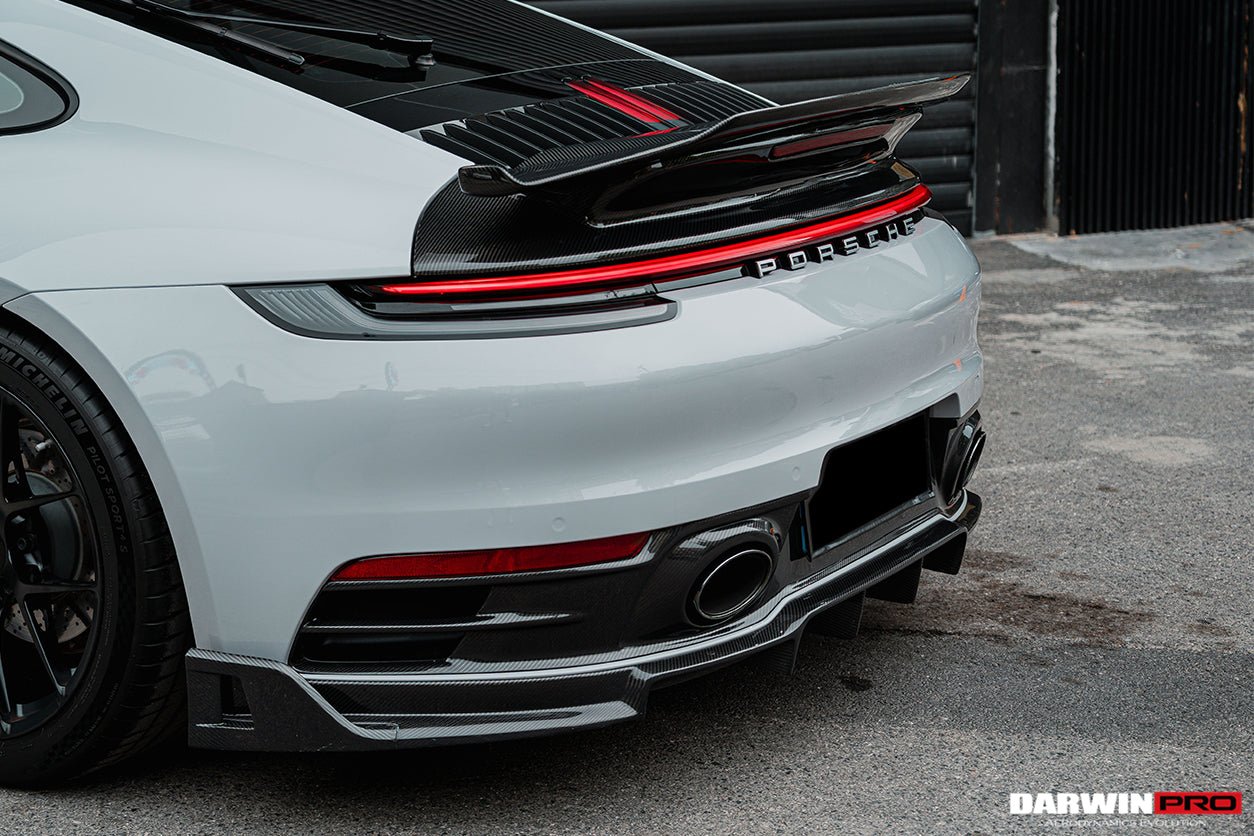 DarwinPRO 2019-2023 Porsche 911 992 Carrera S & 4 & 4S & Targa & Cabriolet BKSS Style Rear Lip - DarwinPRO Aerodynamics
