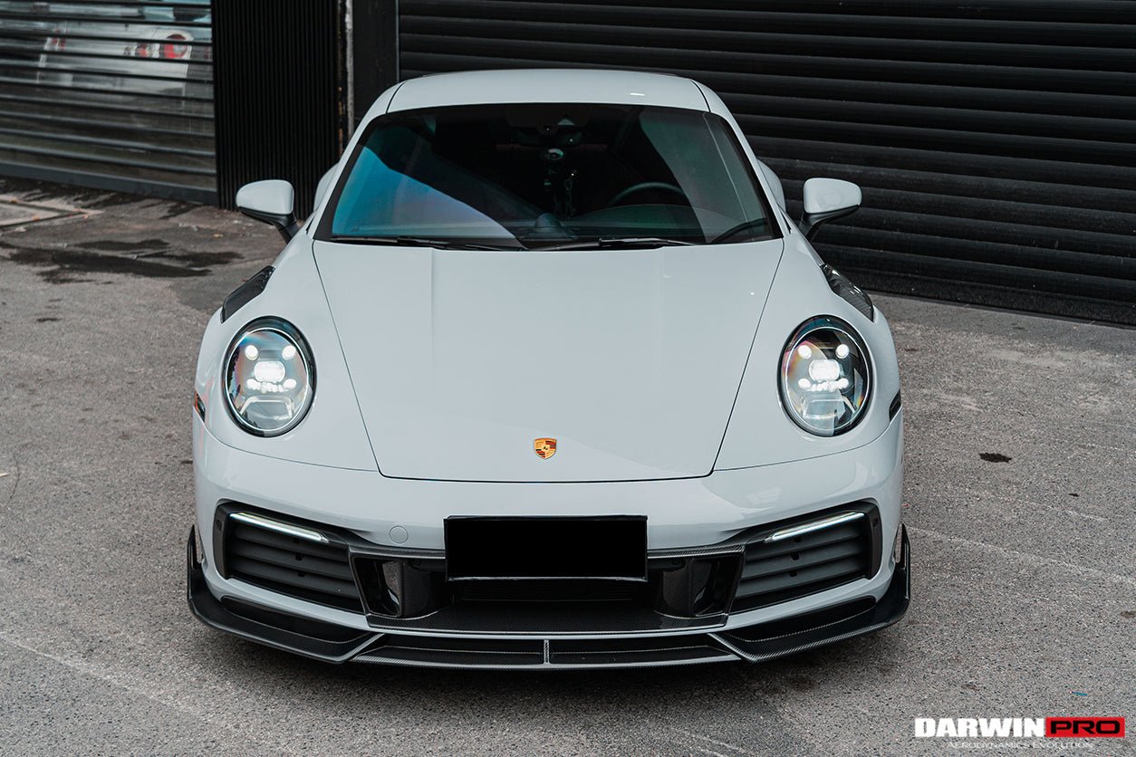 DarwinPRO 2019-2024 Porsche 911 992 Carrera S & 4 & 4S & Targa & Cabriolet BKSS Style Front Middle Lip - DarwinPRO Aerodynamics