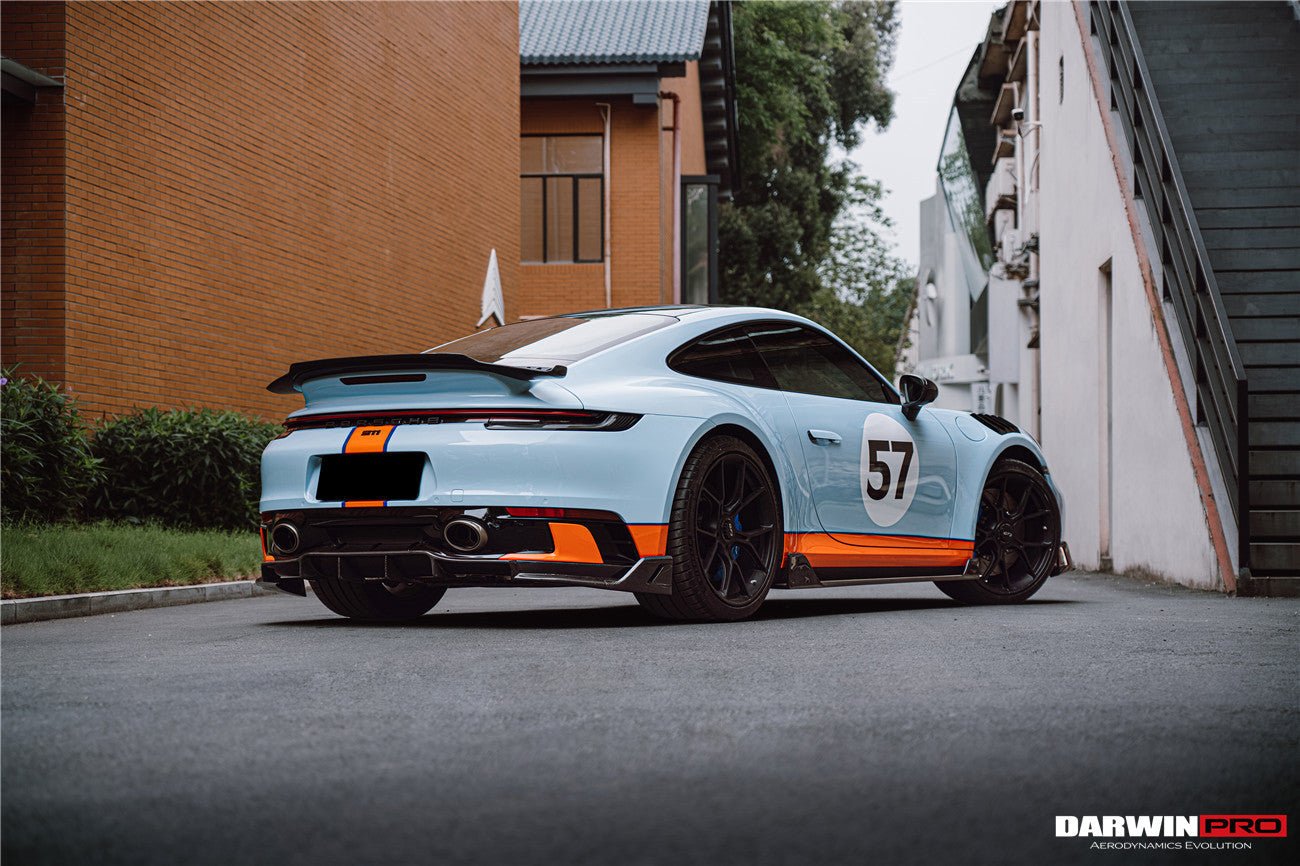 DarwinPRO 2019-2023 Porsche 911 992 Carrera & Targa S & 4 & 4S SD-Sport Design Modl BKSS Style Rear Lip - DarwinPRO Aerodynamics