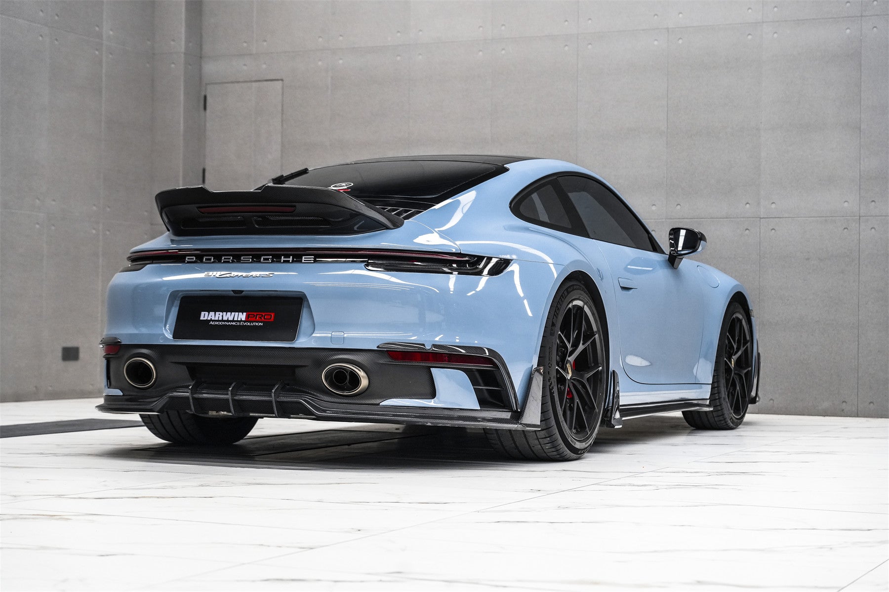 2019 - 2024 Porsche 911 992 Carrera & 4 & 4S & Targa & Cabriolet SD-Sport Design Model BKSSII Style Rear Bumper Vent Trims