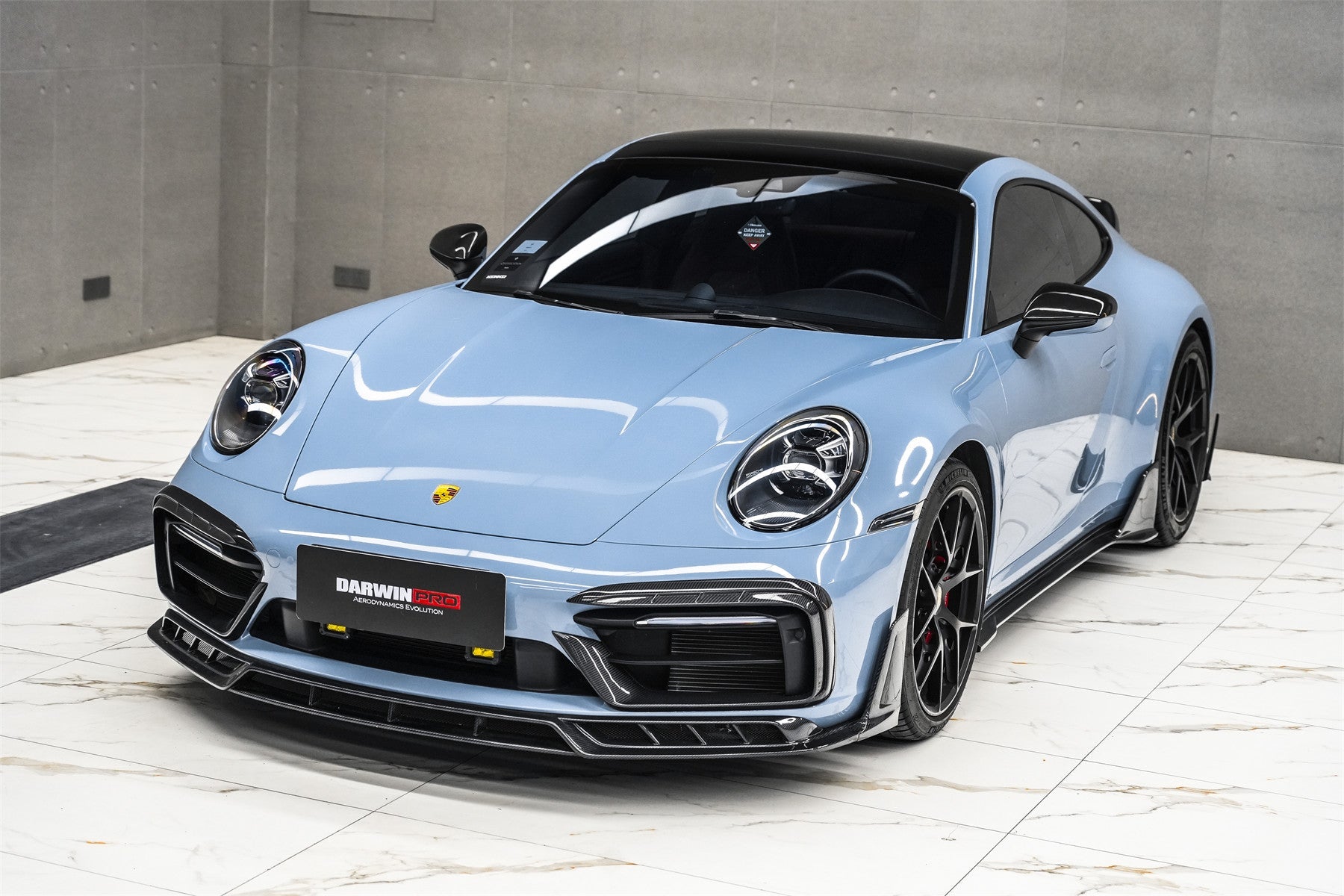 2019 - 2024 Porsche 911 992 Carrera & 4 & 4S & Targa & Cabriolet SD-Sport Design Model BKSSII Style Front Bumper Vent Trims