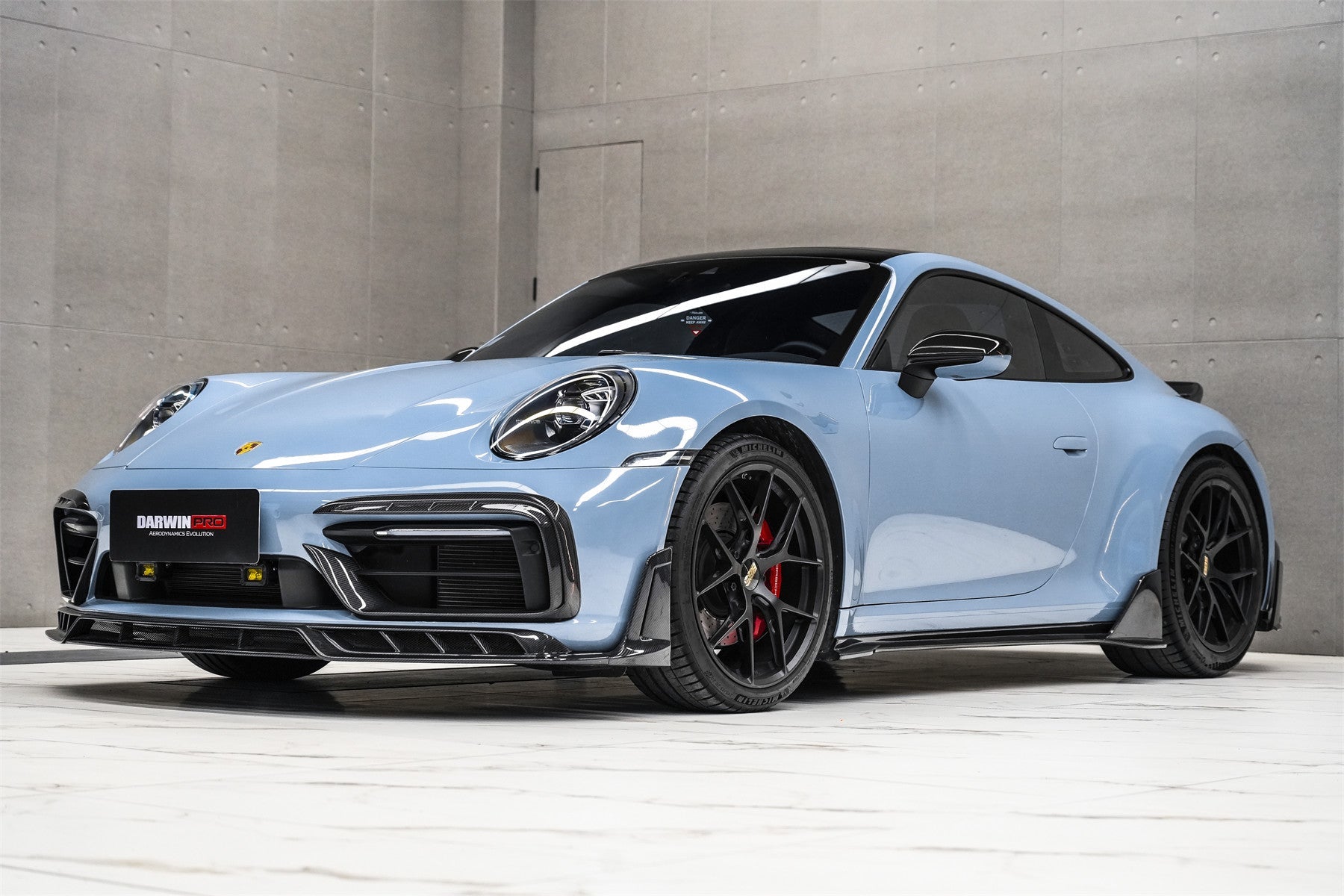 2019 - 2024 Porsche 911 992 Carrera & 4 & 4S & Targa & Cabriolet SD-Sport Design Model BKSSII Style Front Bumper Lip Splitter