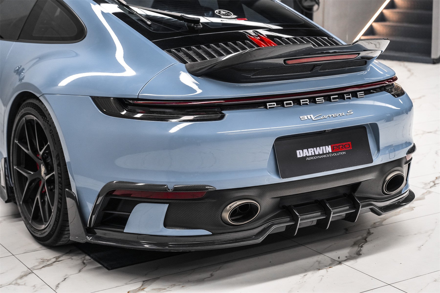 2019 - 2024 Porsche 911 992 Carrera & 4 & 4S & Targa & Cabriolet SD-Sport Design Model BKSSII Style Rear Lip