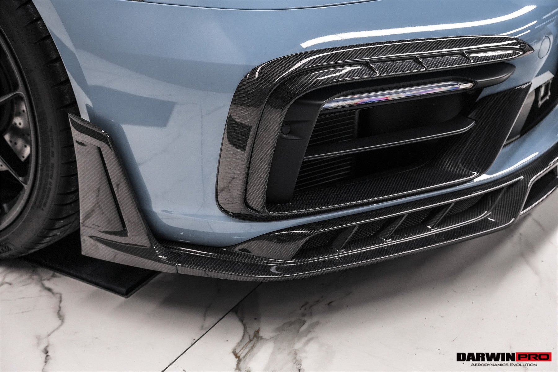 2019 - 2024 Porsche 911 992 Carrera & 4 & 4S & Targa & Cabriolet SD-Sport Design Model BKSSII Style Front Bumper Vent Trims