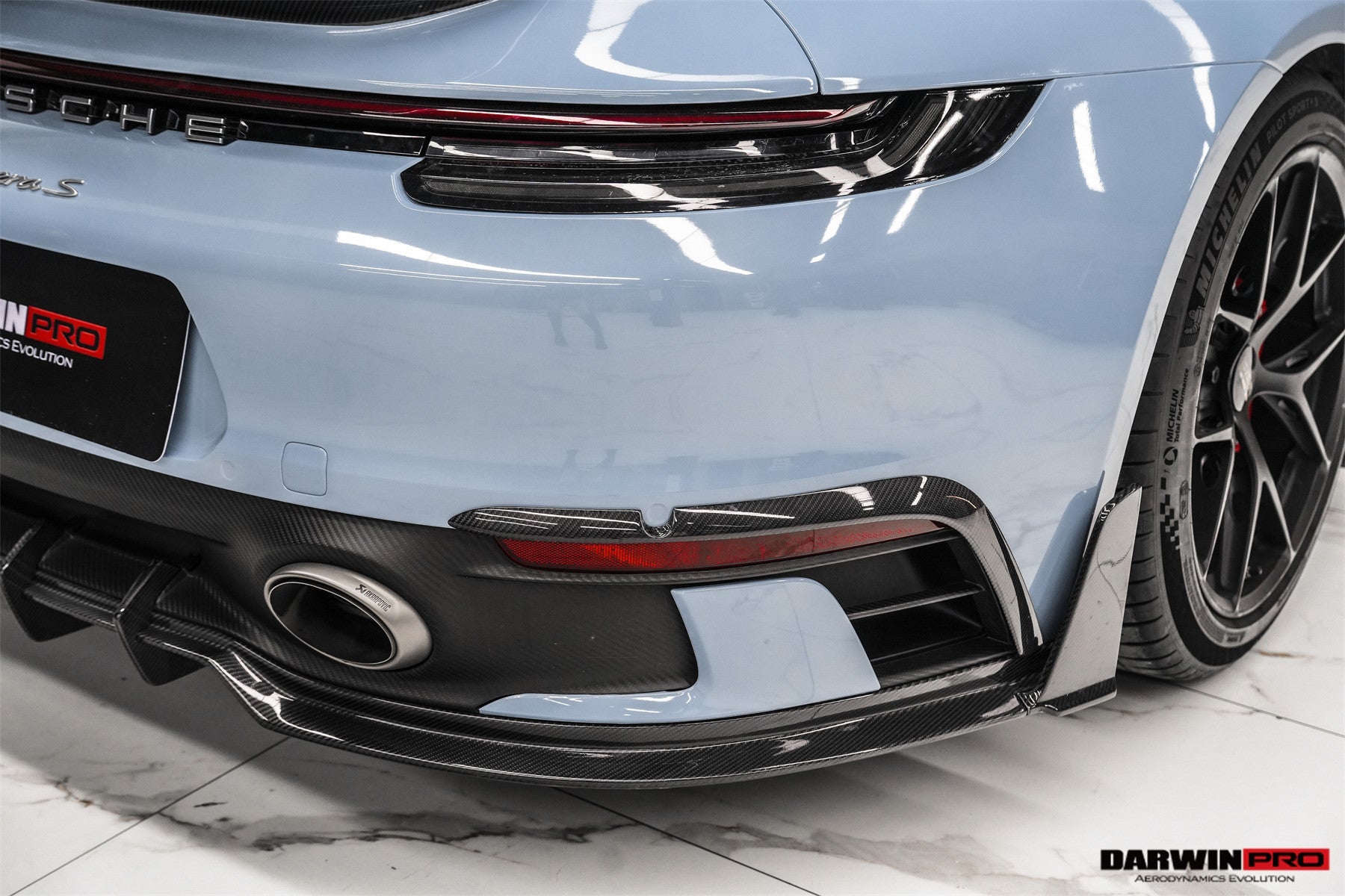 2019 - 2024 Porsche 911 992 Carrera & 4 & 4S & Targa & Cabriolet SD-Sport Design Model BKSSII Style Rear Bumper Vent Trims