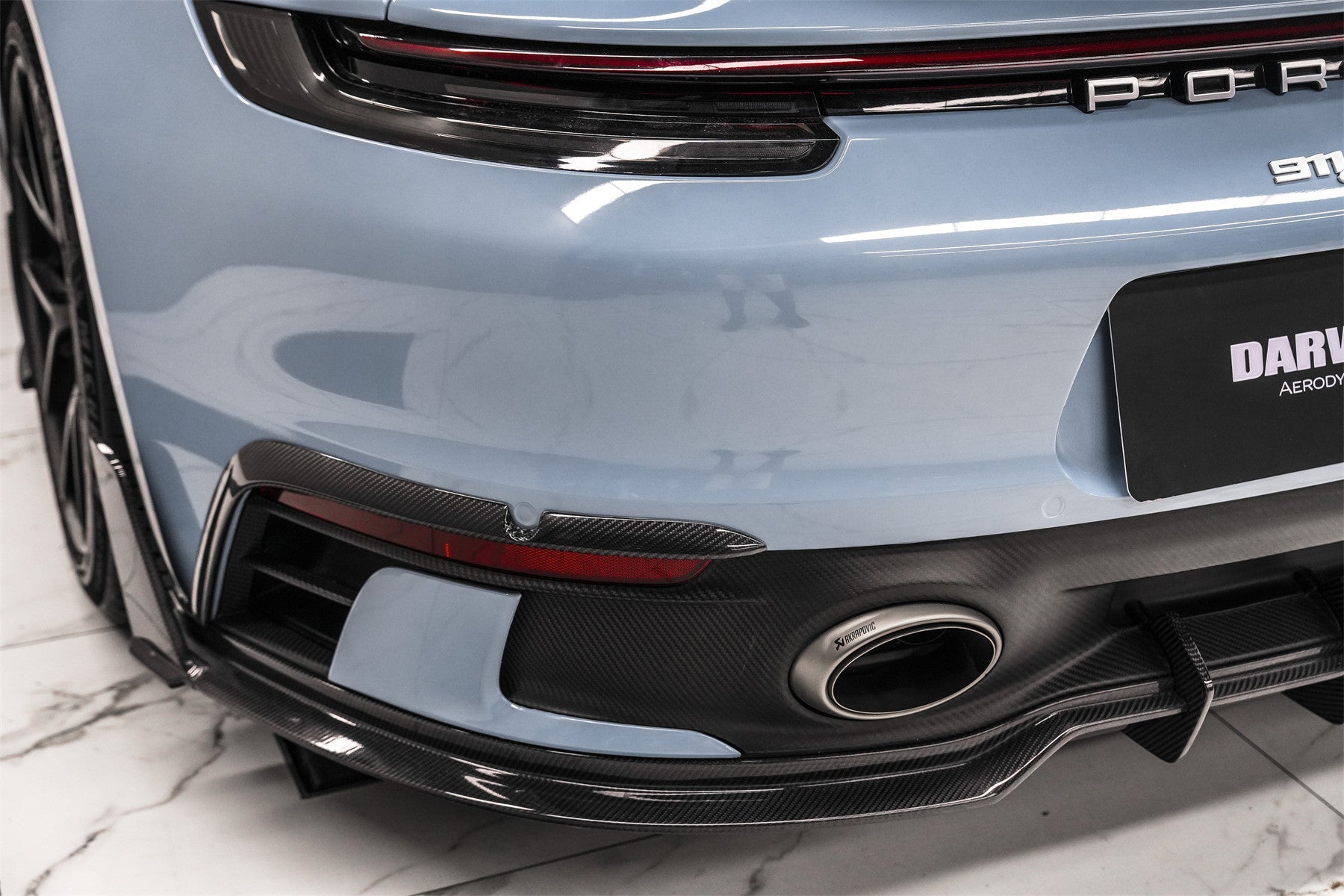 2019 - 2024 Porsche 911 992 Carrera & 4 & 4S & Targa & Cabriolet SD-Sport Design Model BKSSII Style Rear Bumper Vent Trims