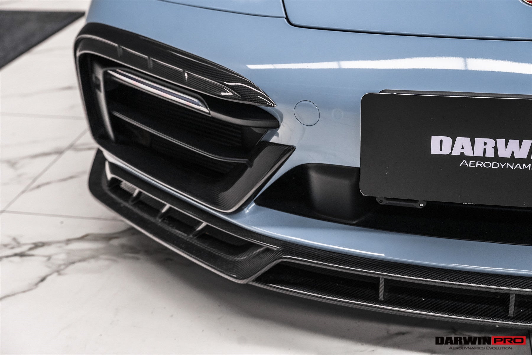 2019 - 2024 Porsche 911 992 Carrera & 4 & 4S & Targa & Cabriolet SD-Sport Design Model BKSSII Style Front Bumper Vent Trims
