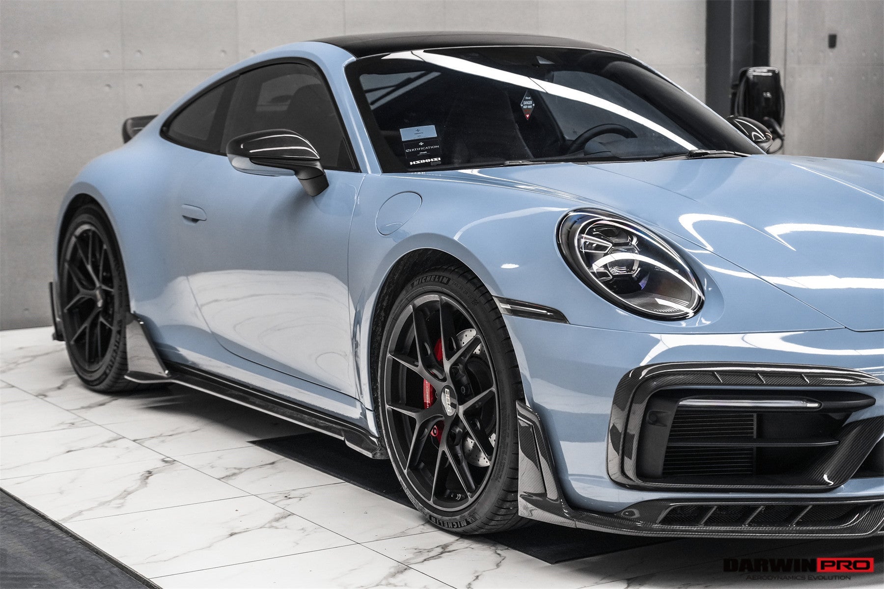 2019 - 2024 Porsche 911 992 Carrera & 4 & 4S & Targa & Cabriolet SD-Sport Design Model BKSSII Style Front Bumper Vent Trims